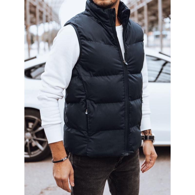 Pánská prošívaná vesta LORAI tmavě modrá