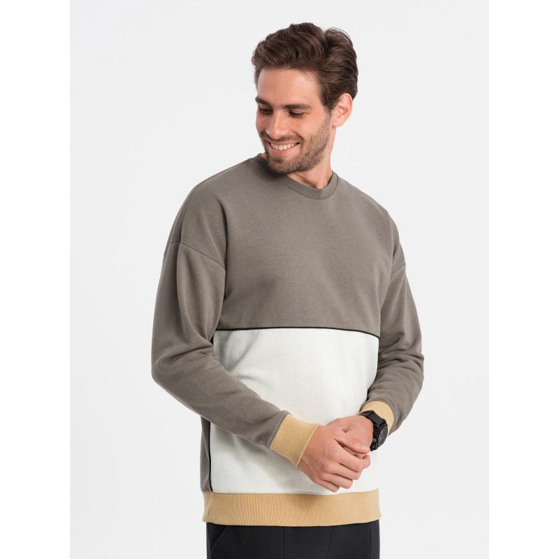 Pánska mikina OVERSIZE khaki