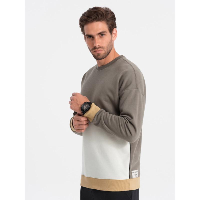 Pánska mikina OVERSIZE khaki