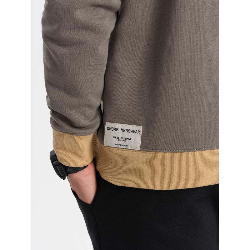 Pánska mikina OVERSIZE khaki