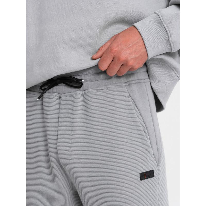 Pánske tepláky V5 OM-PASK-0127 sivé