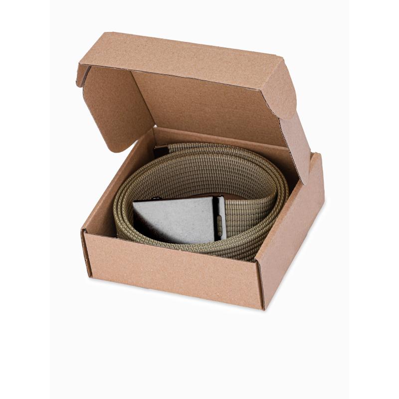 Pánský žíněný pásek A376 khaki 