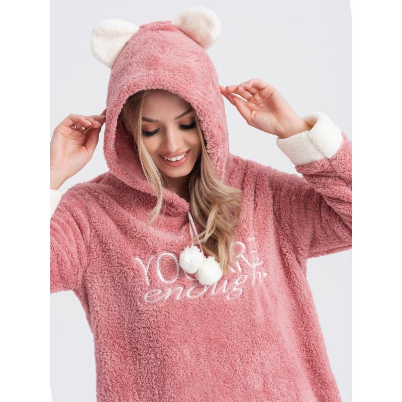 Dámské pyžamo noční košile ULR255 růžová