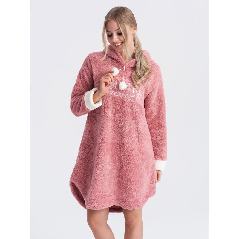 Dámské pyžamo noční košile ULR255 růžová