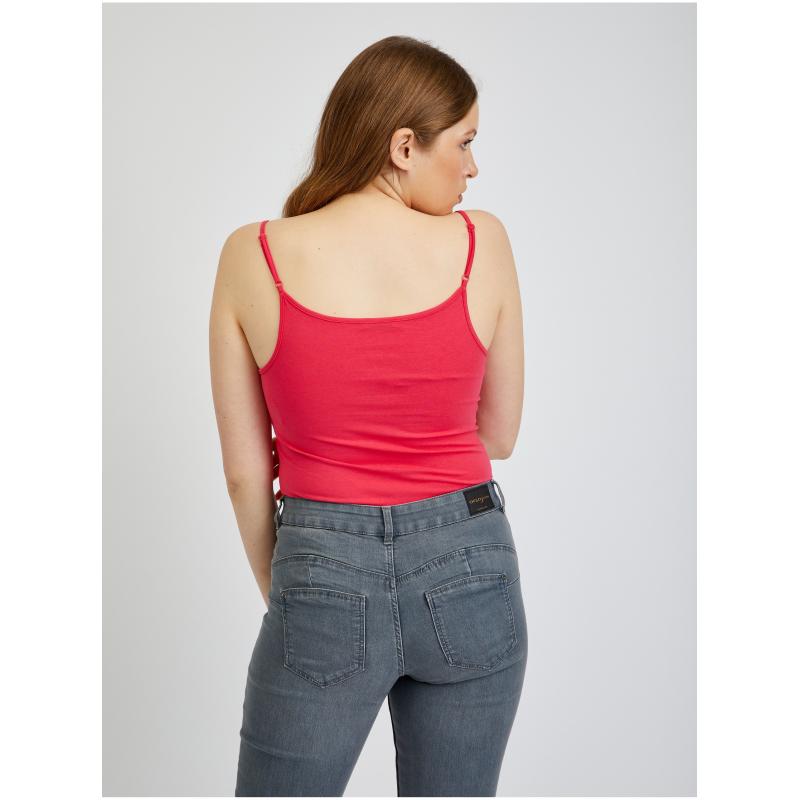 Súprava dvoch dámskych tielok v tmavoružovej farbe