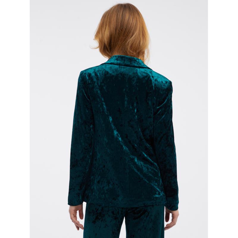 Zelené dámské sametové sako