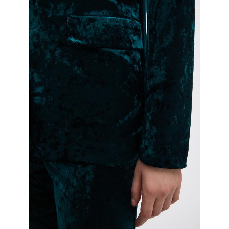 Zelené dámské sametové sako