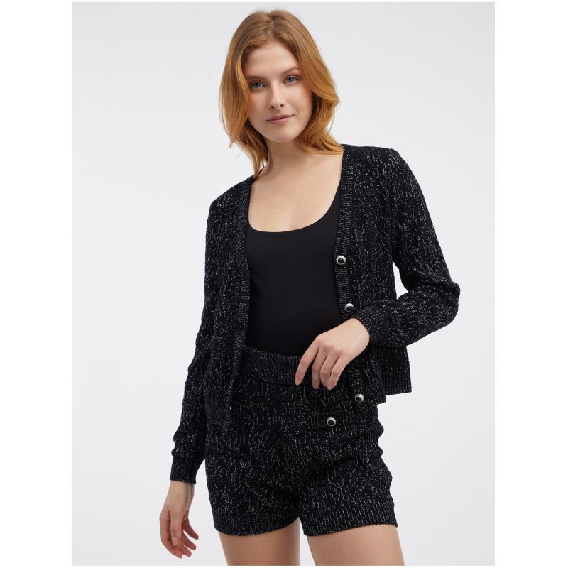 Fekete női kardigán