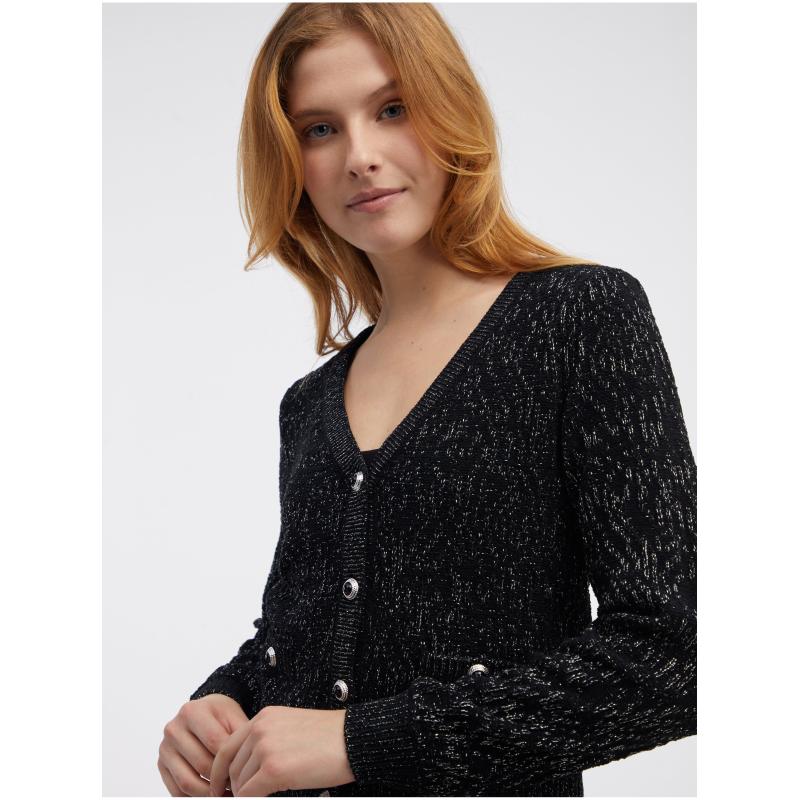 Fekete női kardigán