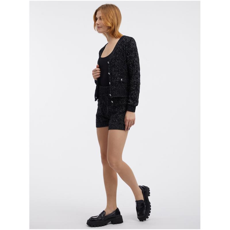 Fekete női kardigán