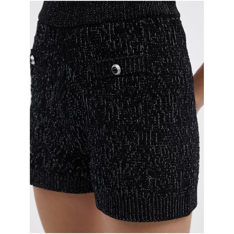 Fekete női rövidnadrág