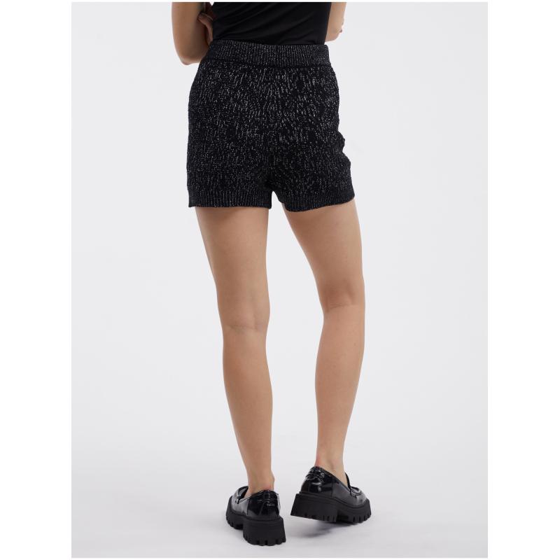 Fekete női rövidnadrág
