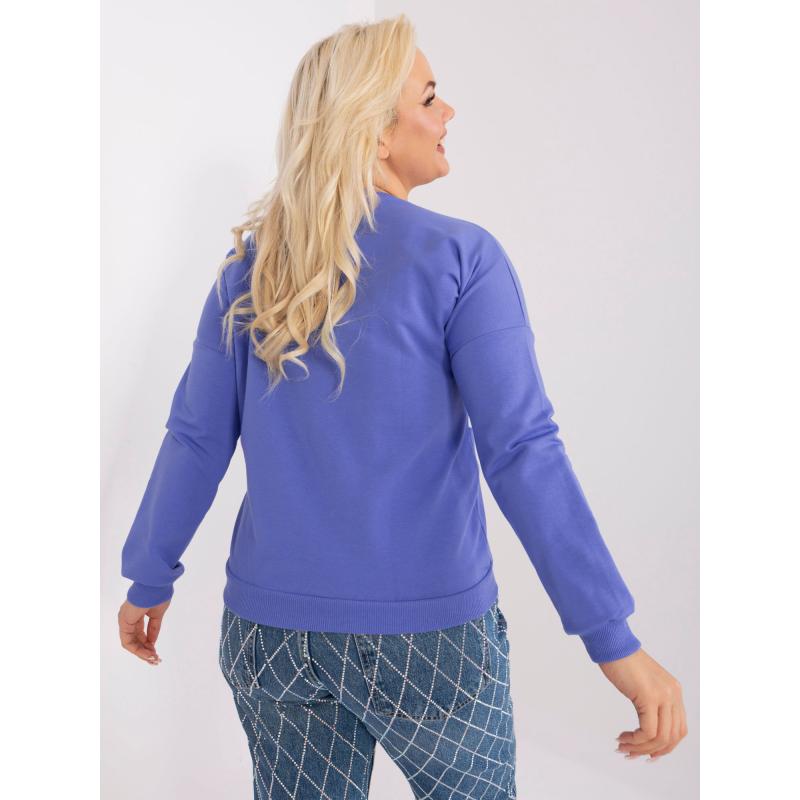 Női plus size blúz SPI lila és ekrü színben