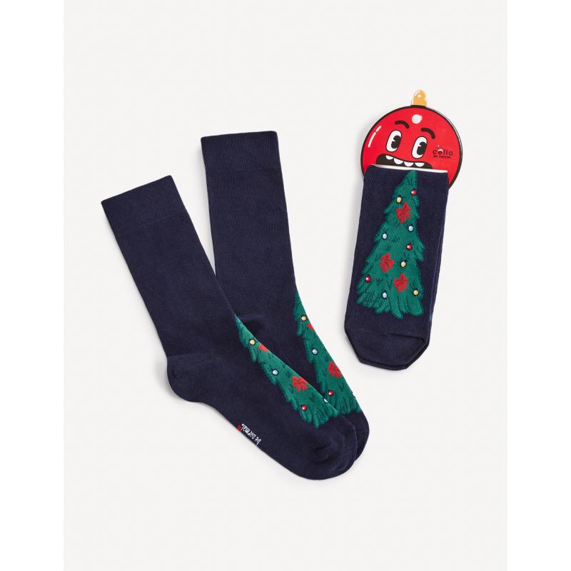 Vianočné ponožky Tmavé m