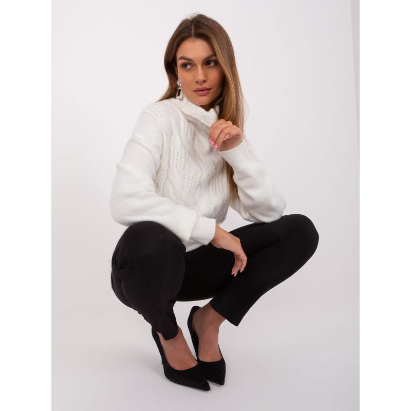 Dámsky sveter PRUHA ecru