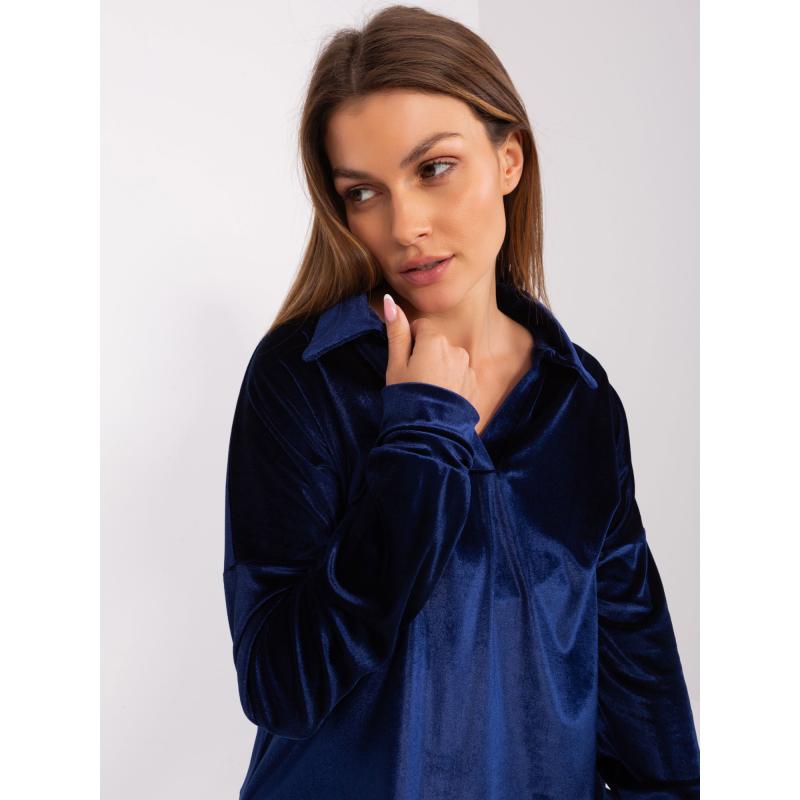 Dámský komplet s halenkou OKIMA námořnicky modrý