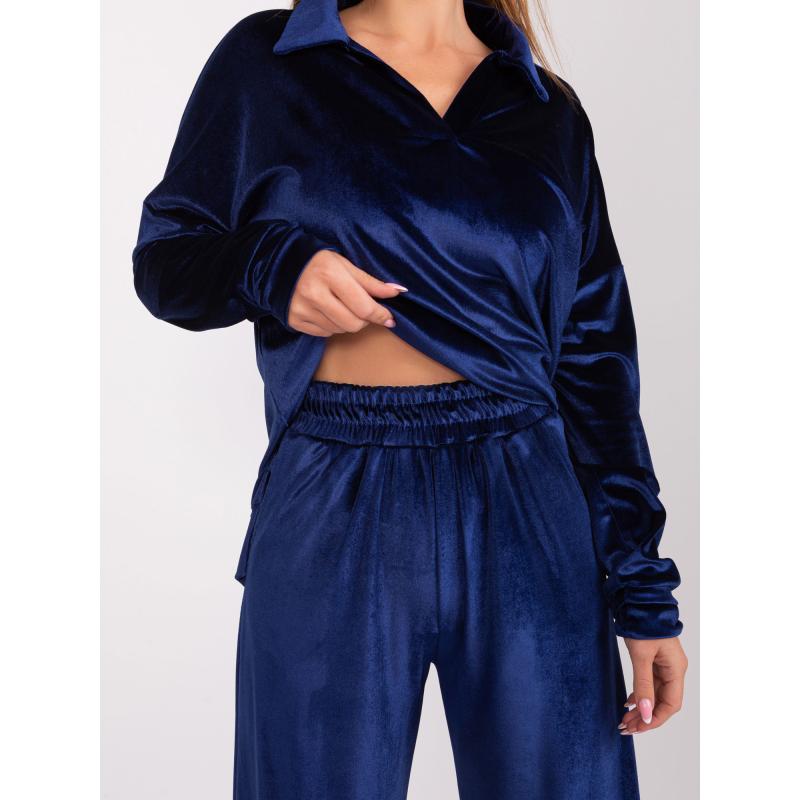 Dámský komplet s halenkou OKIMA námořnicky modrý