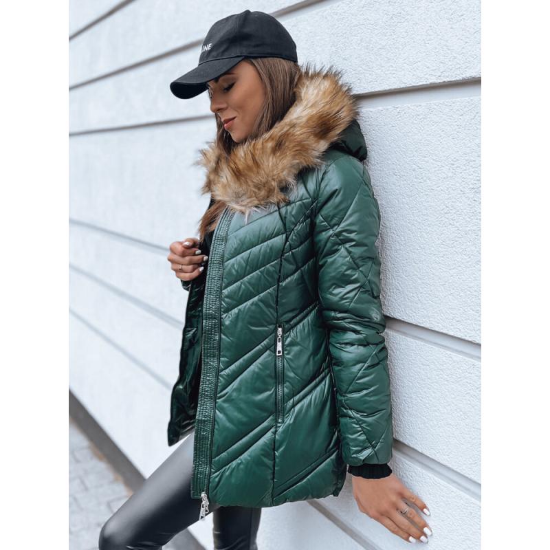 Dámska prešívaná zimná bunda SOLARIS zelená