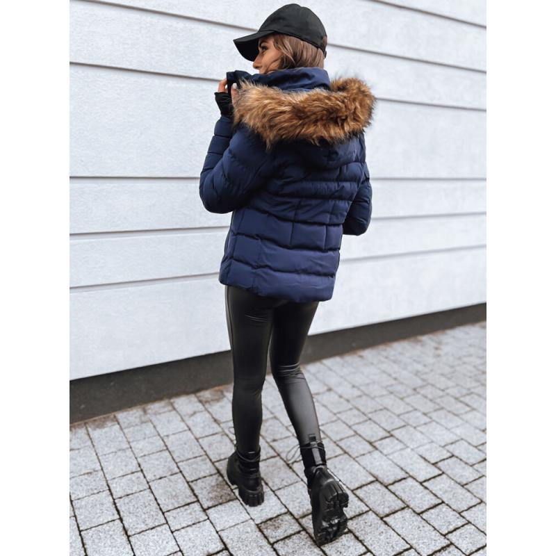 Dámska zimná prešívaná bunda VERSES tmavomodrá
