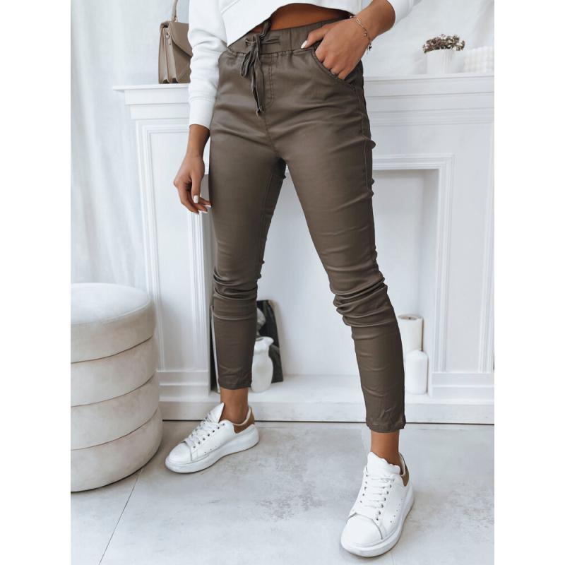 Dámské kalhoty LIZZY tmavě béžové