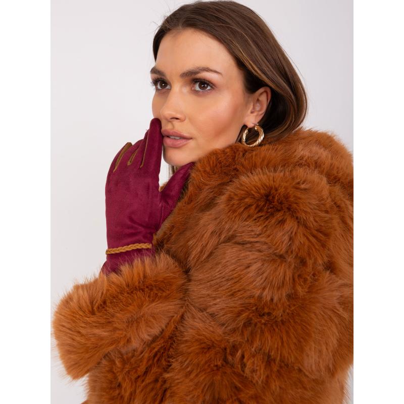 Női tapintású kesztyű TOUCH bordó