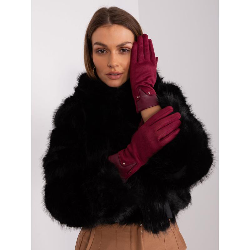 Női tapintású kesztyűk TOUCH bordó