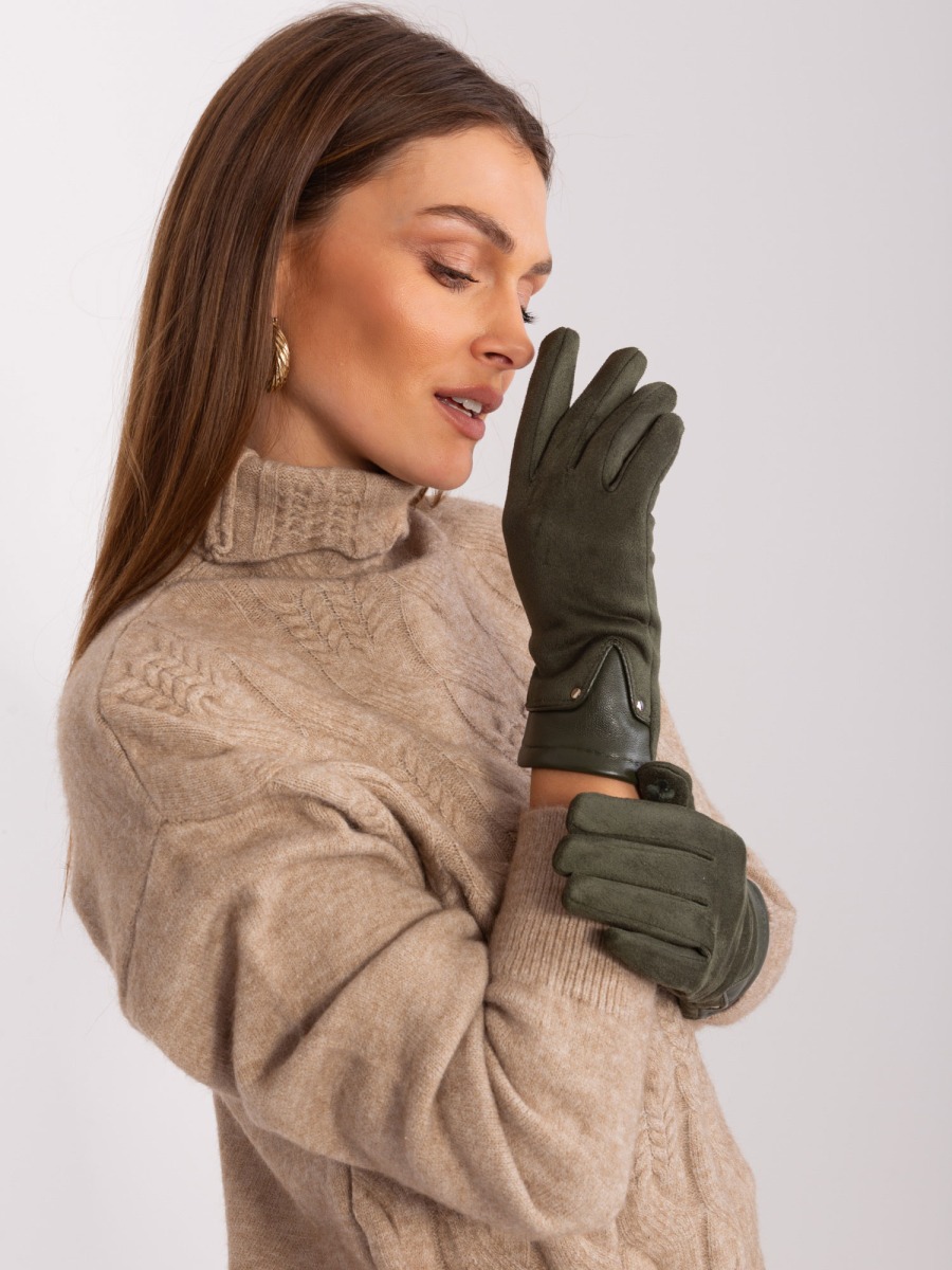 Női tapintású kesztyűk TOUCH khaki