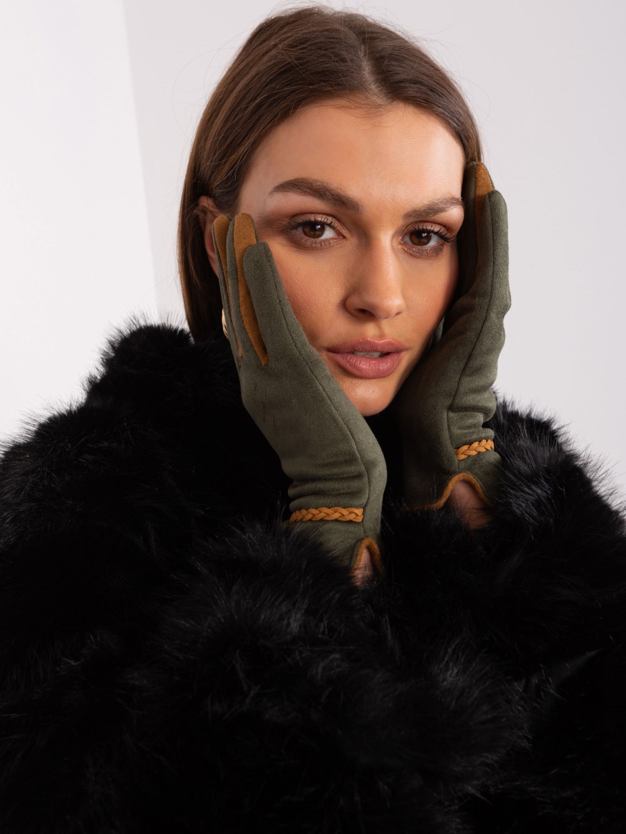 Női kesztyű SOFT khaki