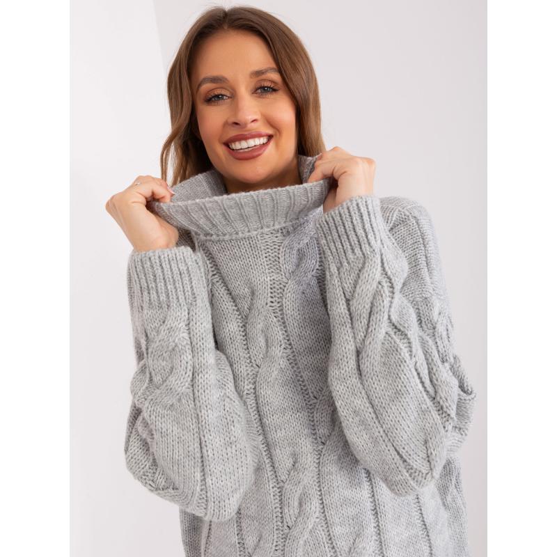 Női garbó ruha AIDA szürke