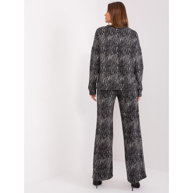 Dámský komplet pro volný čas ALIMA šedočerný 