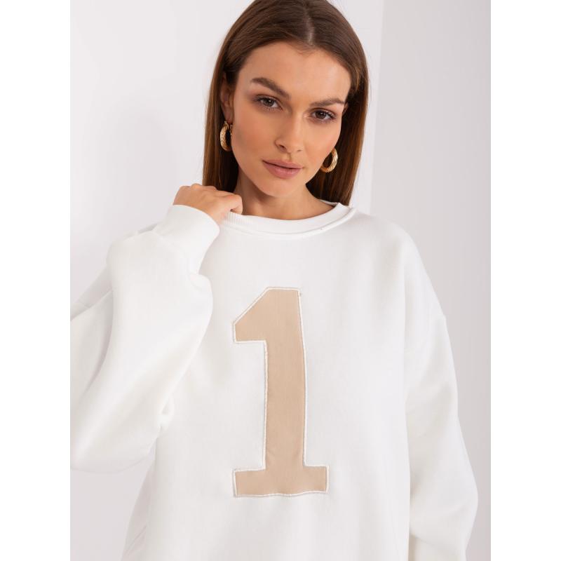 Női blúz kerek nyakkal ALOISE ekrü színű