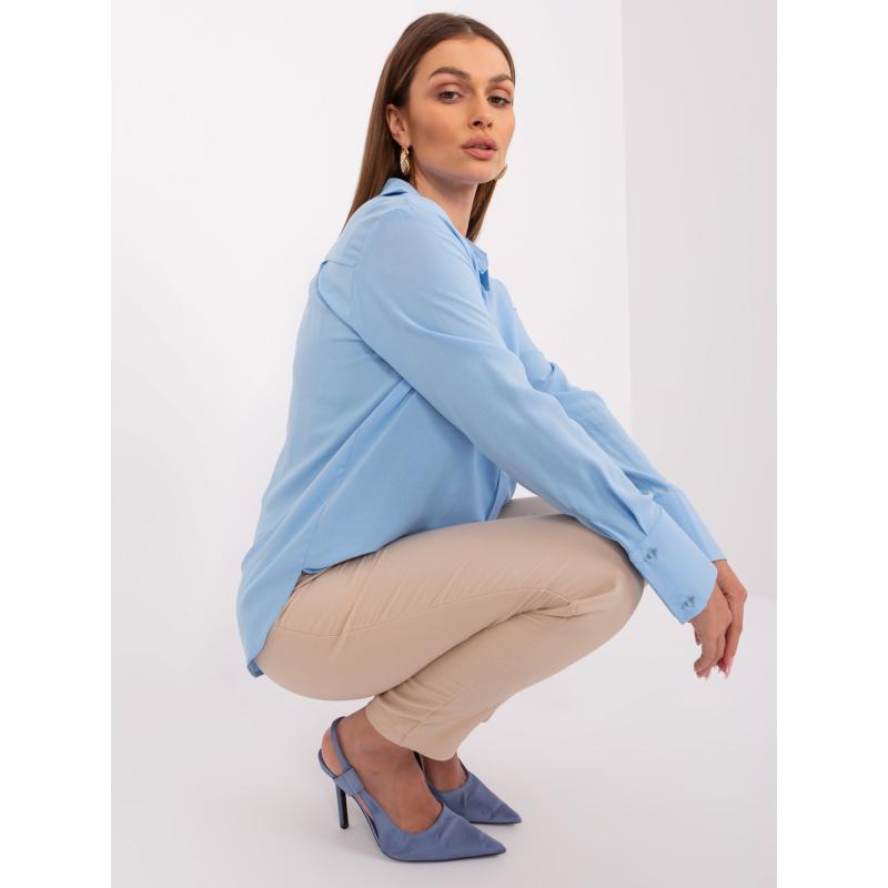 Női galléros ing VINA világoskék