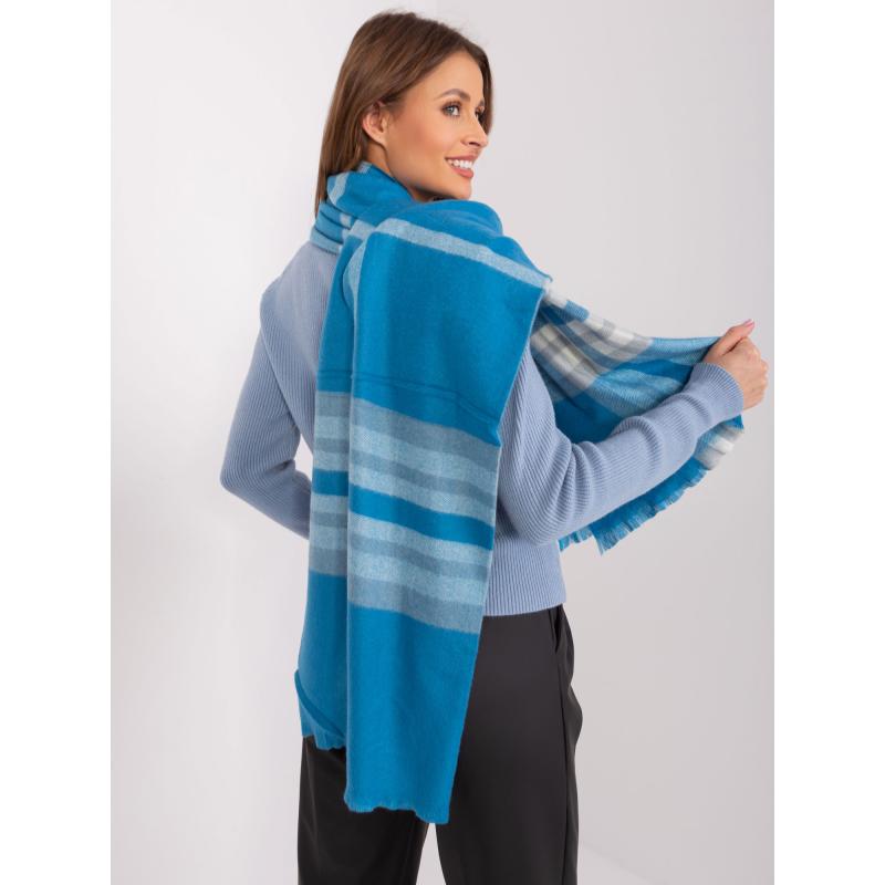 Női mintás sál ANTONIA kék-szürke