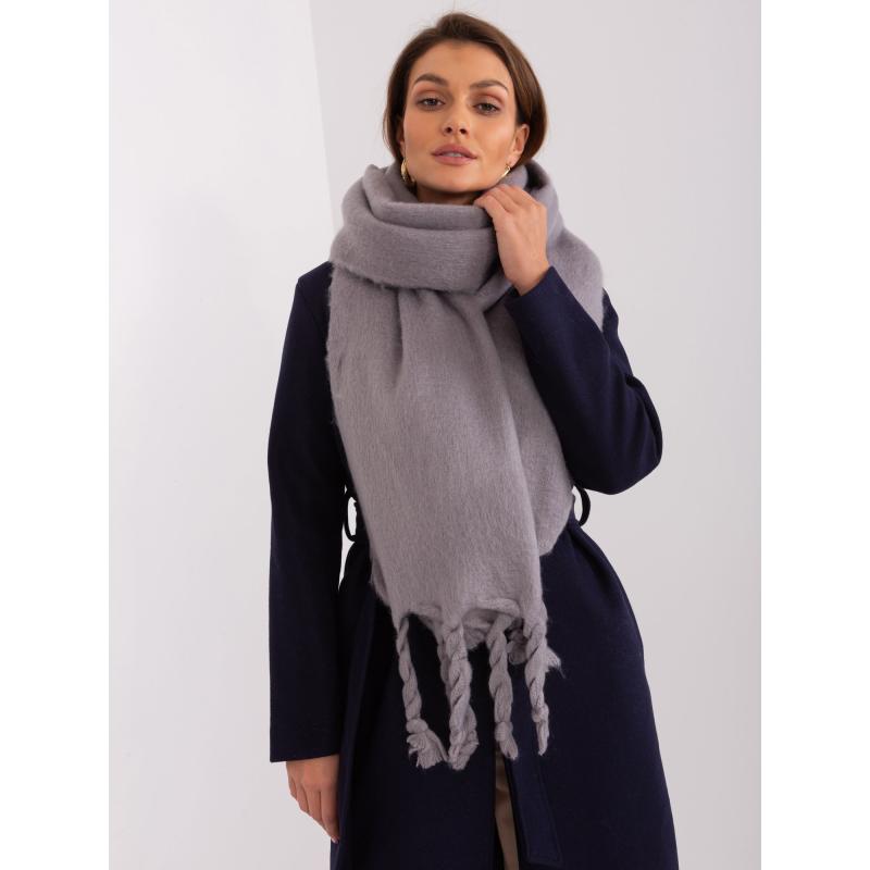 Női rojtos sál ATINA szürke