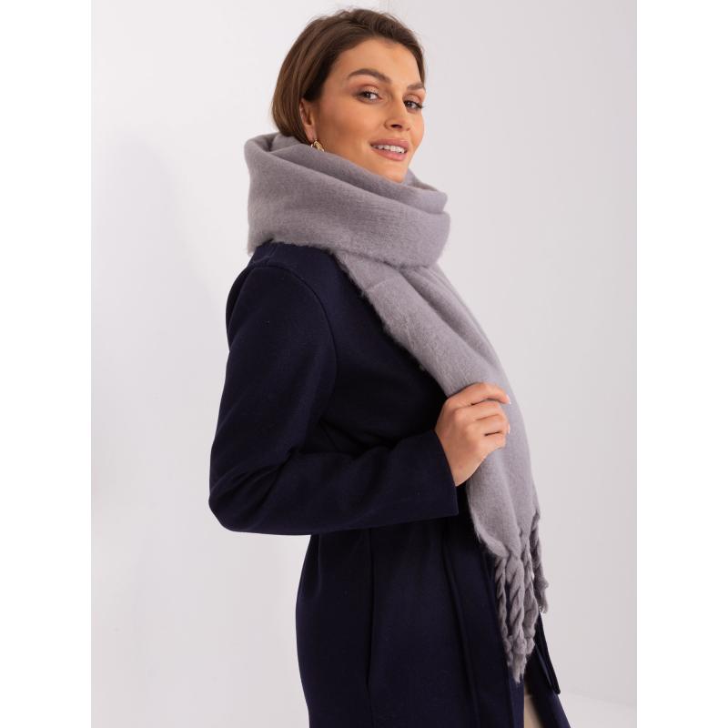 Női rojtos sál ATINA szürke