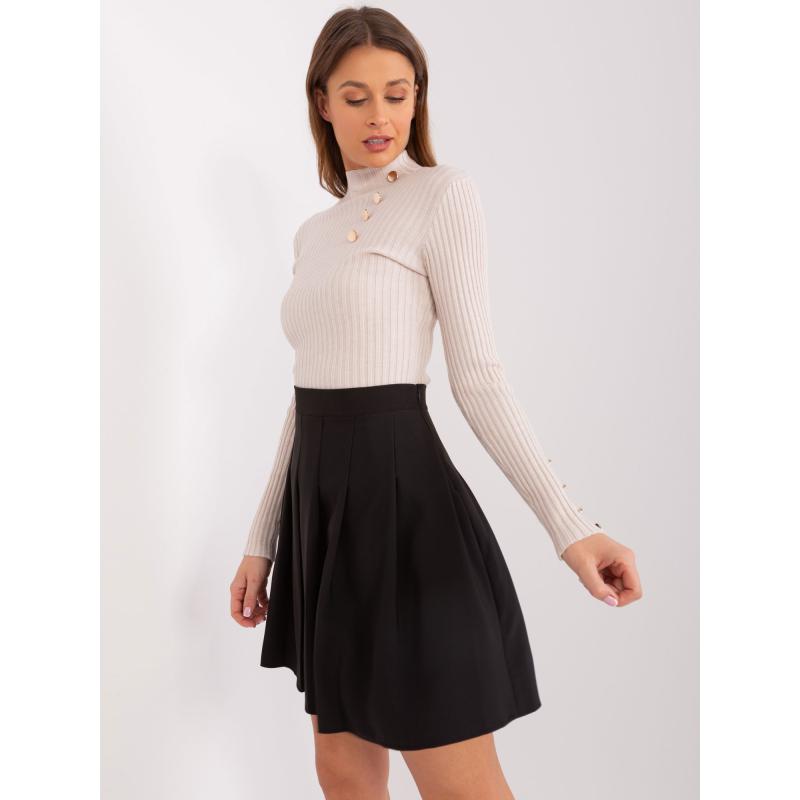 Dámská minisukně s plisováním BERITA černá