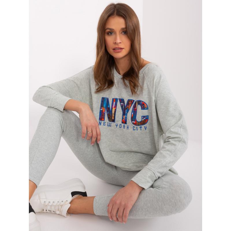 Dámská souprava s volnou mikinou MIKA mátová