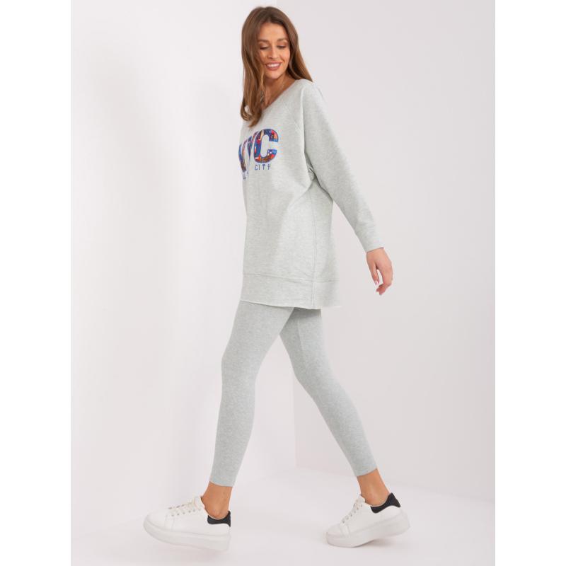 Dámská souprava s volnou mikinou MIKA mátová