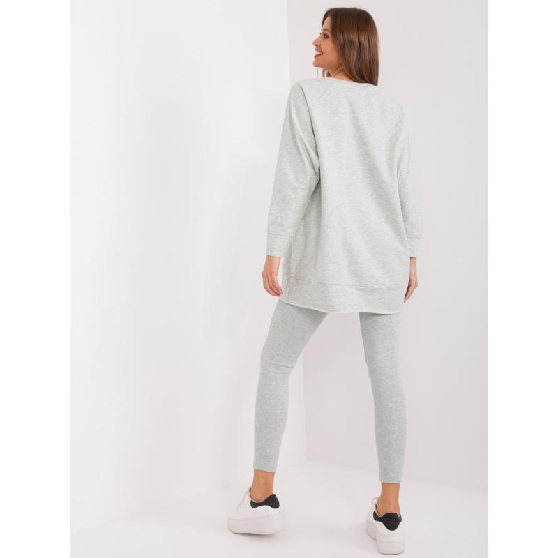 Dámská souprava s volnou mikinou MIKA mátová