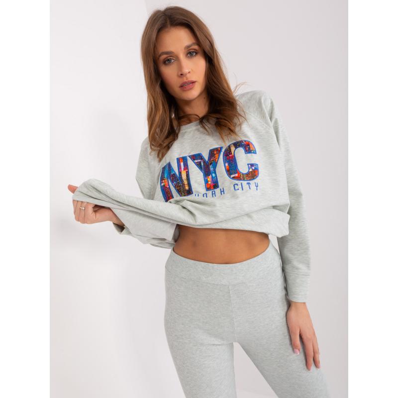 Dámská souprava s volnou mikinou MIKA mátová