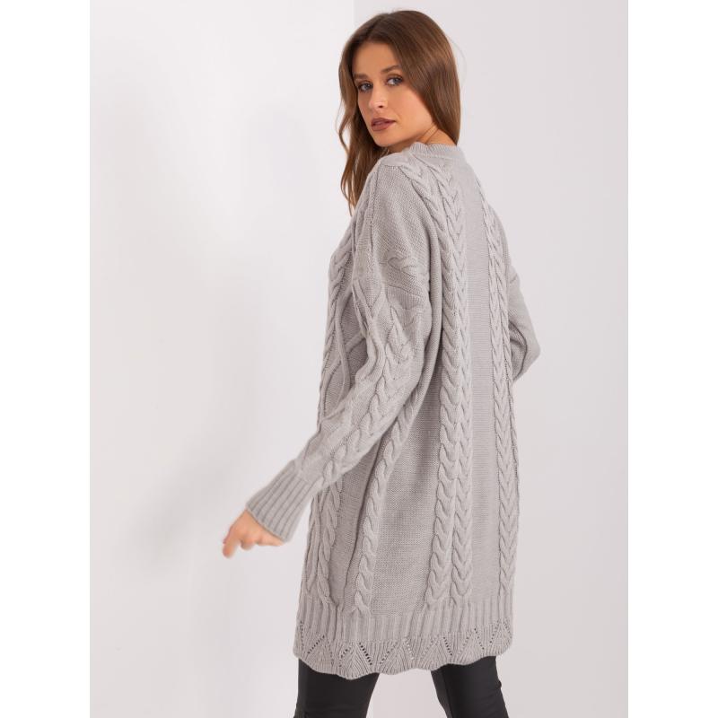 Dámské šaty kostkované RUE PARIS šedé 