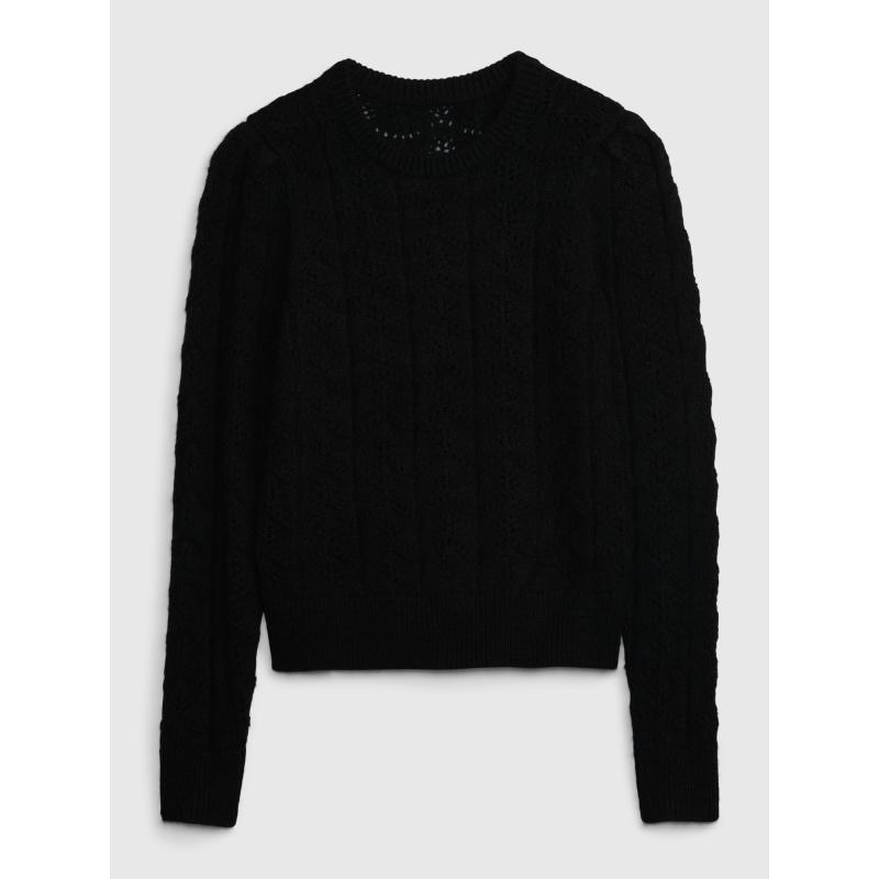 Kötött pulóver gyapjúkeverékkel