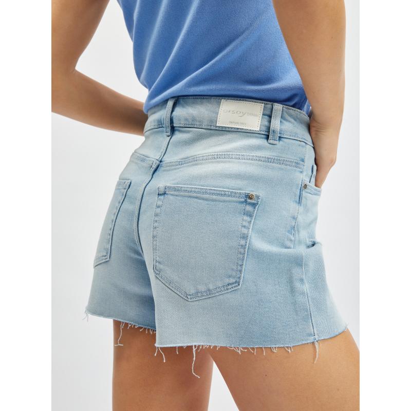 Světle modré džínové kraťasy