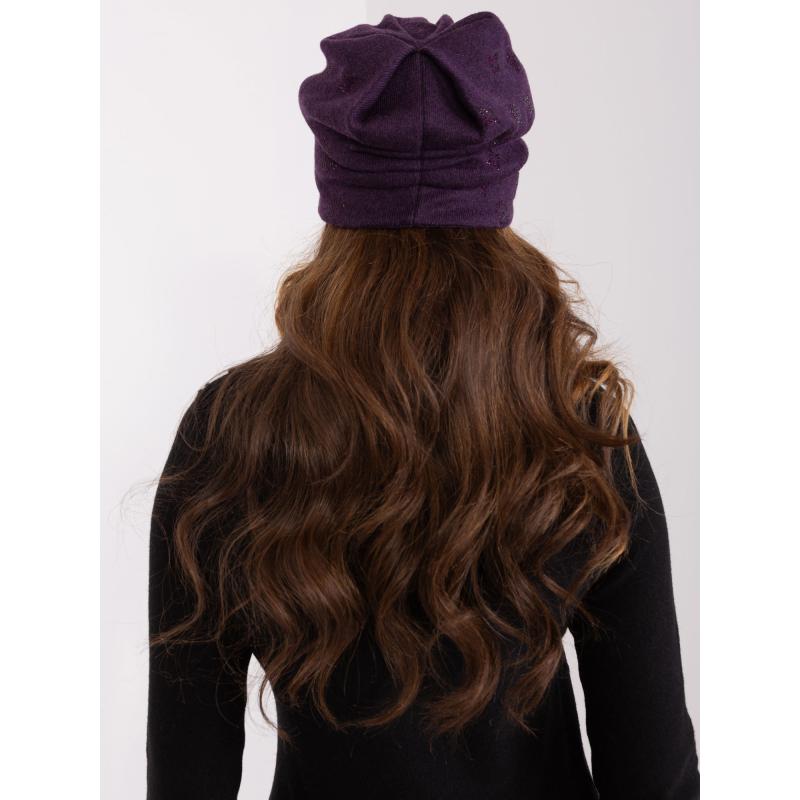Dámská čepice EZA tmavě fialová