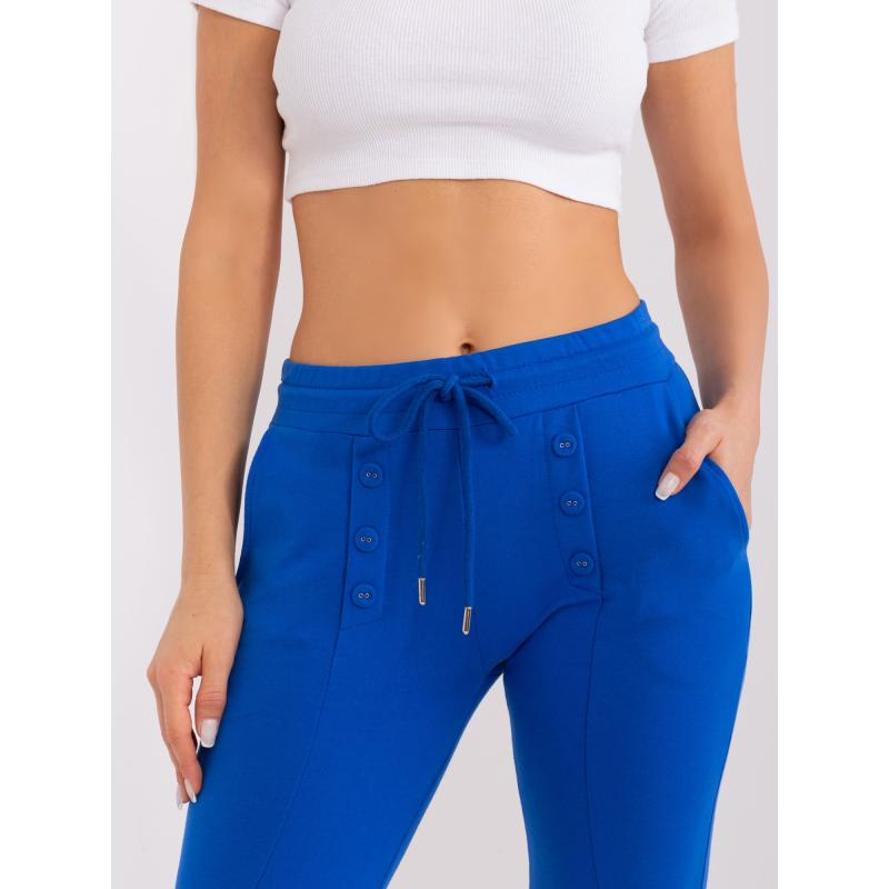 Dámské tepláky s vázáním YMA tmavě modré 