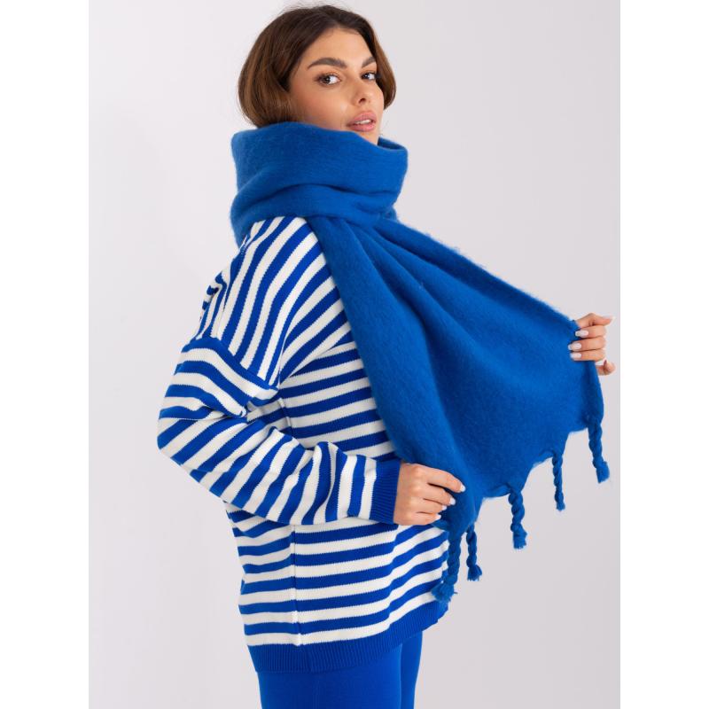 Dámska šatka s lemom WIDE tmavomodrá