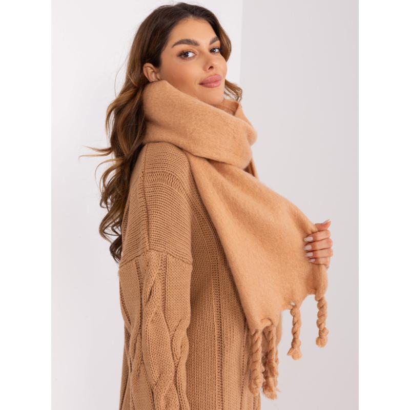 Dámska šatka s lemom BIG hnedá