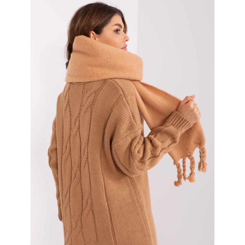 Dámska šatka s lemom BIG hnedá