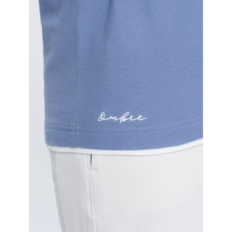 Pánská bavlněná polokošile V3 OM-POSS-0113 džínová 