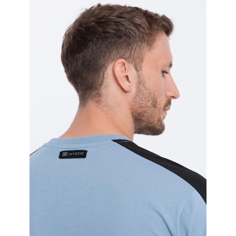 Pánske bavlnené tričko V3 S1632 modré